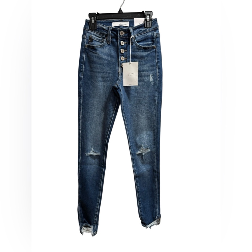 KanCan High Rise Ankle Skinny Buttonβ Fly Jeans Size 0/23 NWT